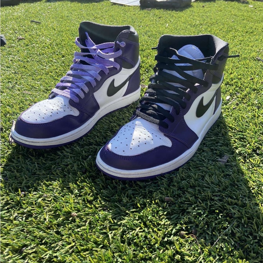 Court purple jordan 1s